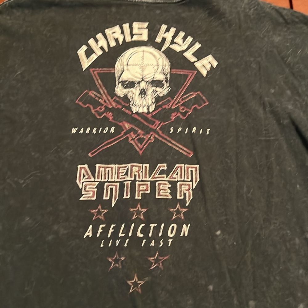 Affliction Live Fast American Sniper Tshirt View 6
